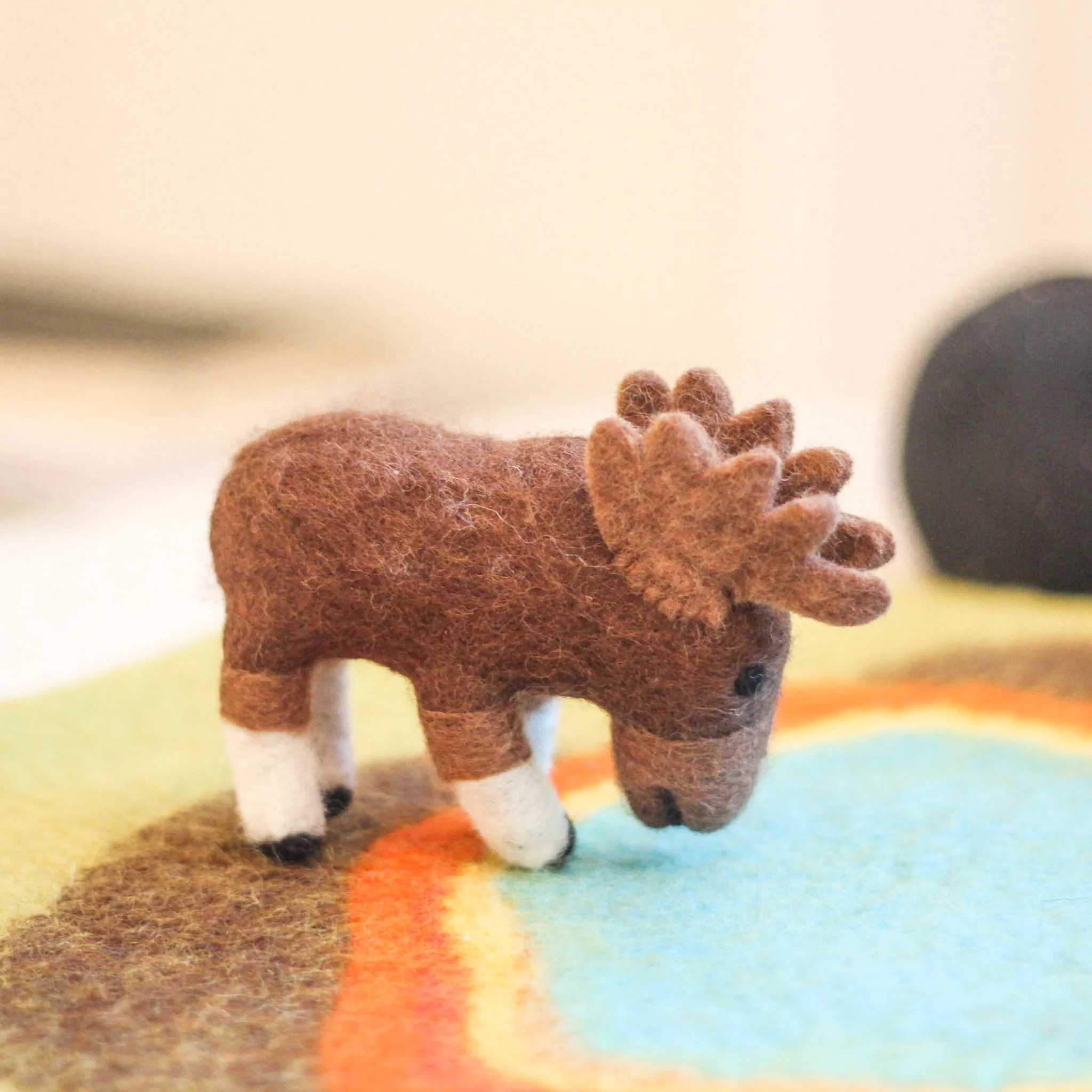 Moose Animal Puppets | Felt Finger Puppet - Image 3