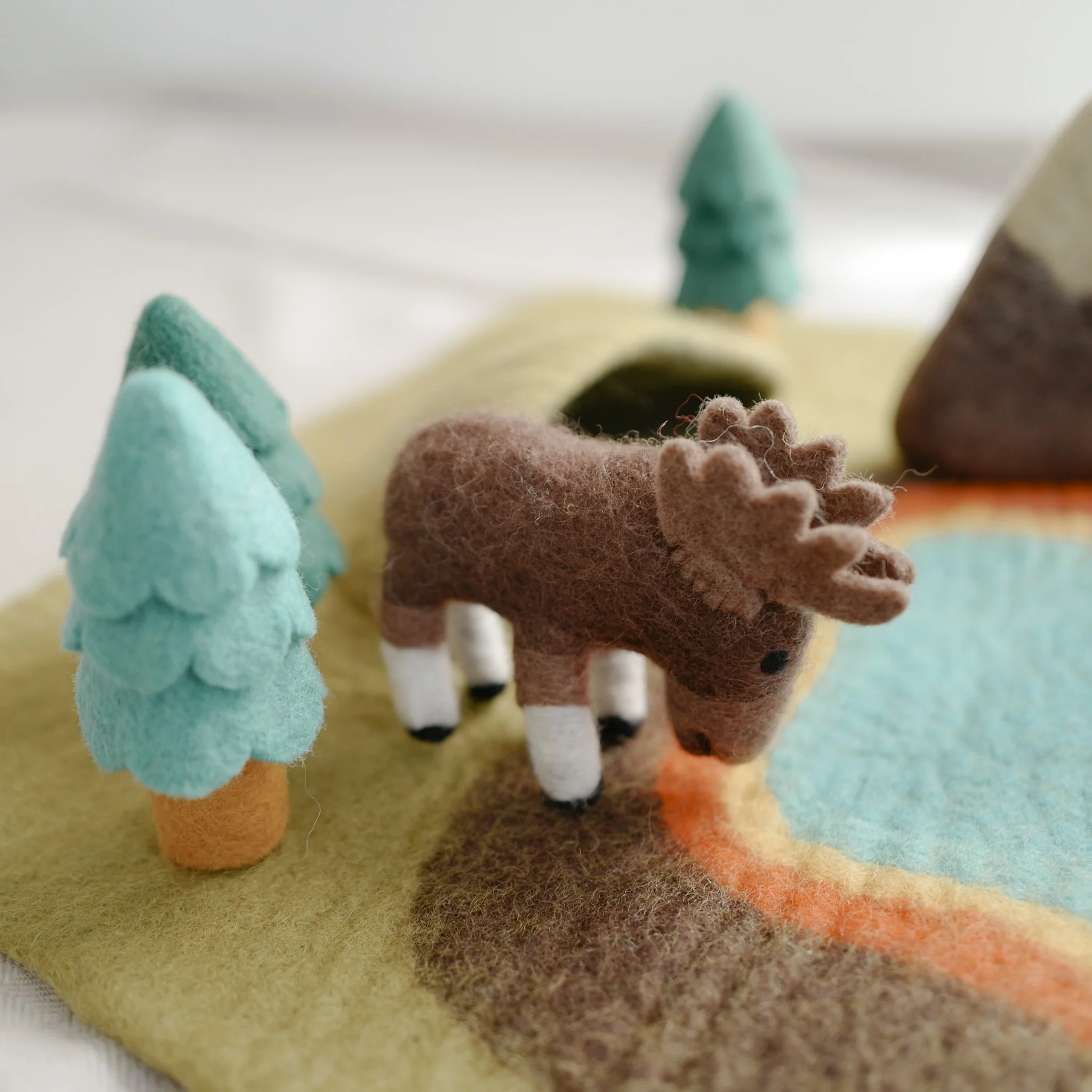 Moose Animal Puppets | Felt Finger Puppet - Image 4