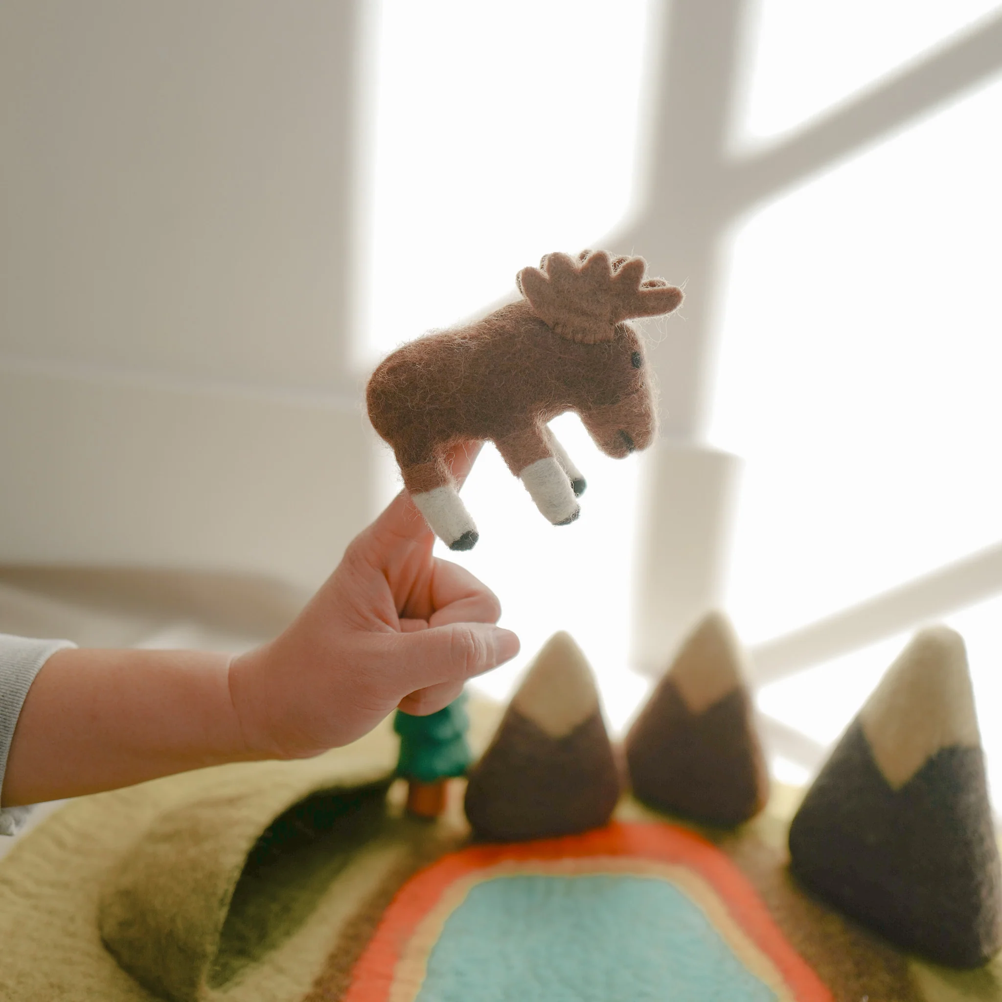 Moose Animal Puppets | Felt Finger Puppet - Image 7