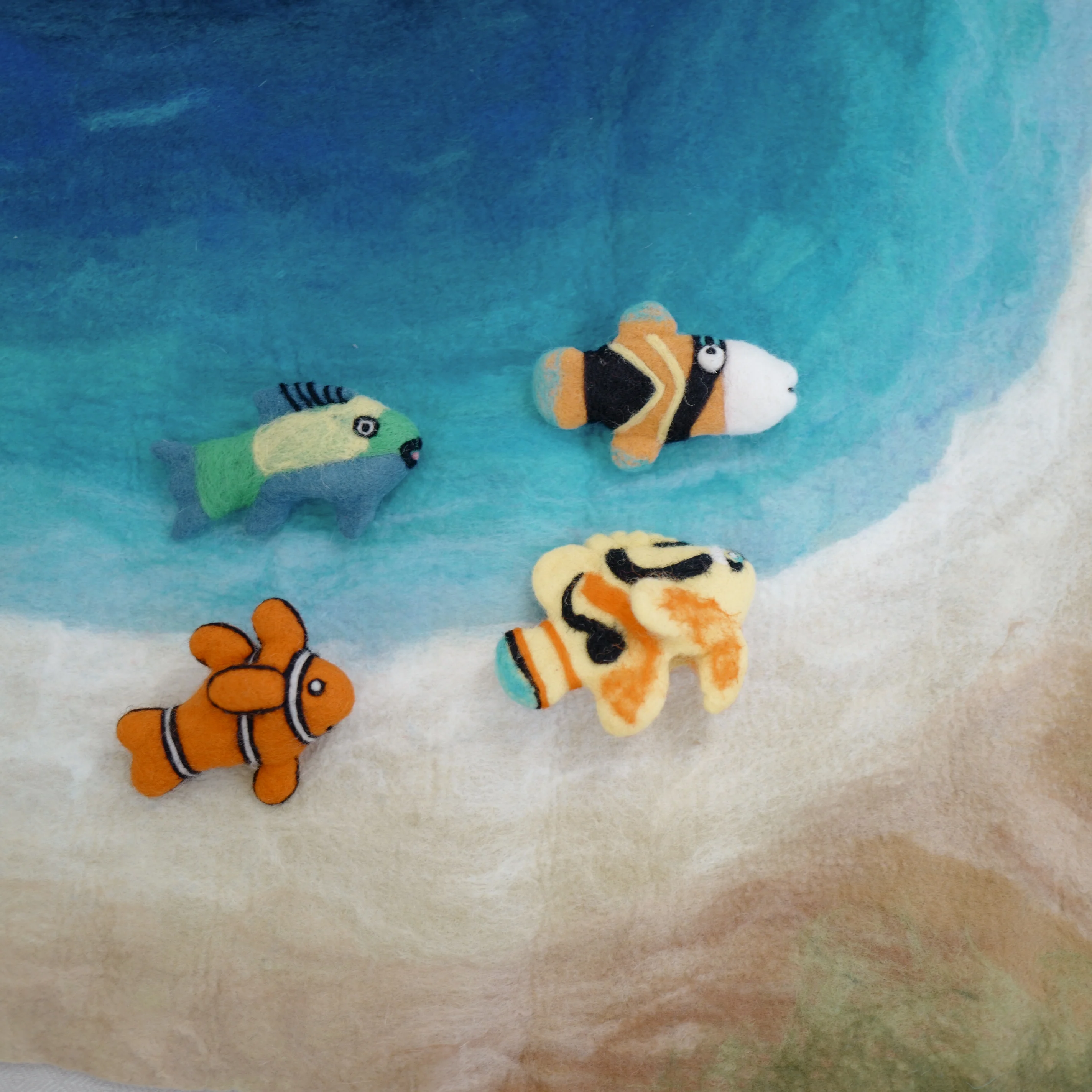 Parrotfish Puppet, Felt Toy, Felt Tropical Fish | Felt Finger Puppet - Image 5