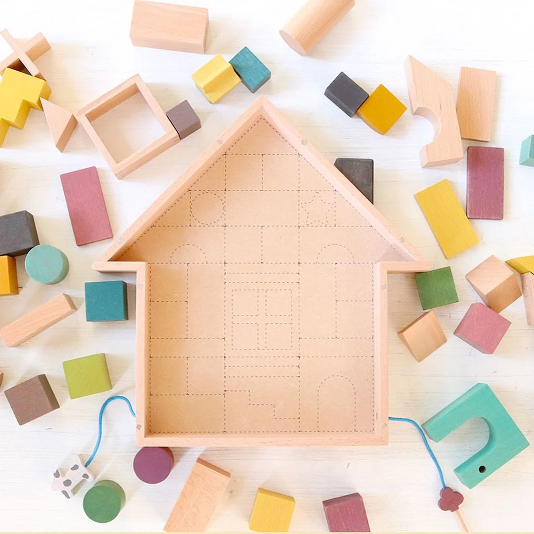 TSUMIKI Wooden Building Blocks House - Image 3