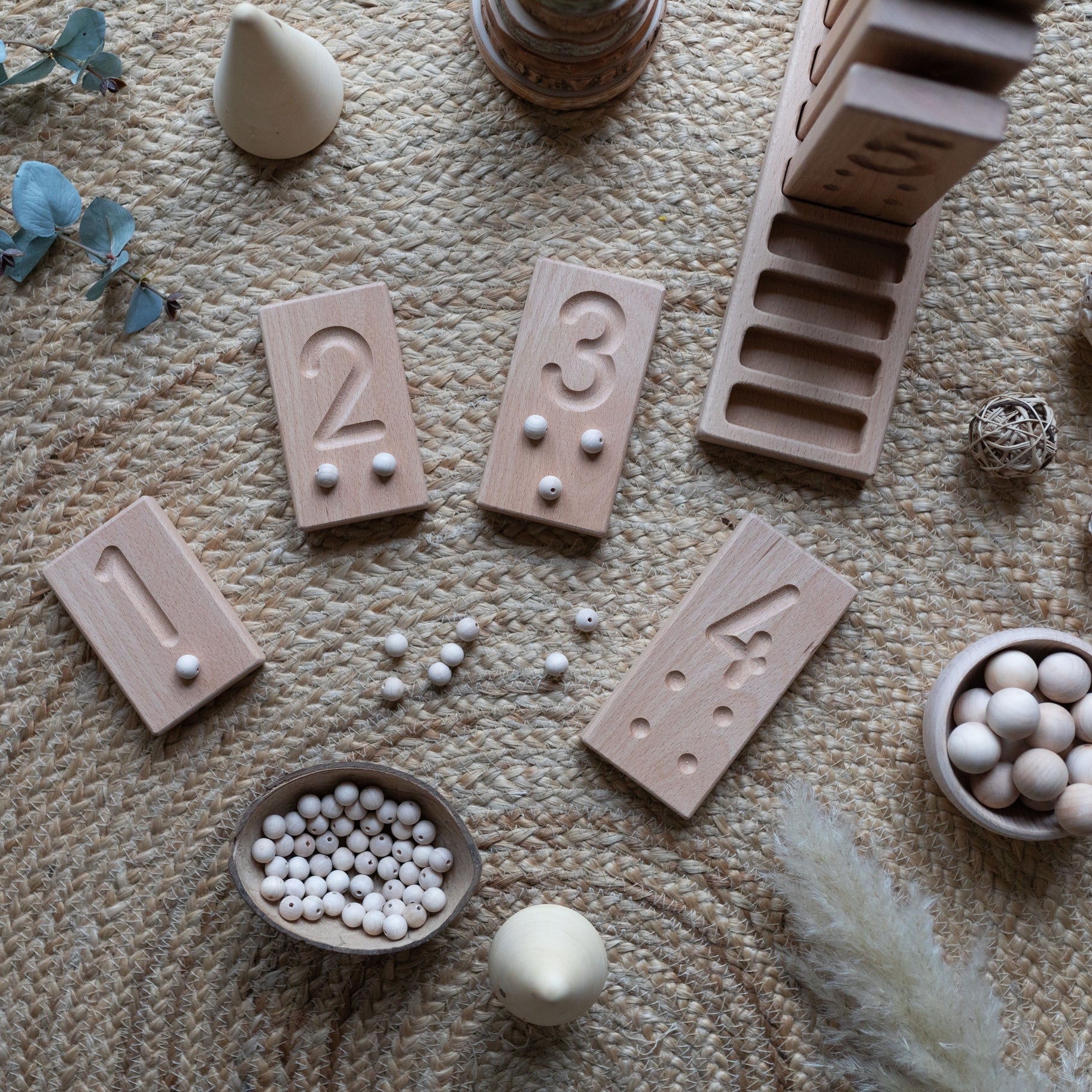 Wooden Number Counting Blocks - Image 4