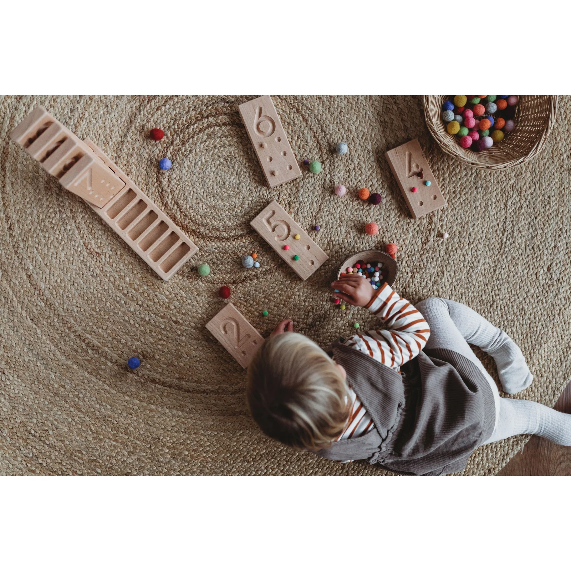 Wooden Number Counting Blocks - Image 6